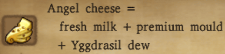 Angel Cheese Alchemy Recipe